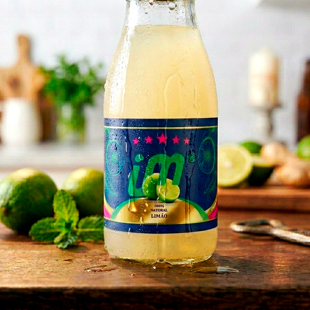 Rótulo para Garrafa de Suco