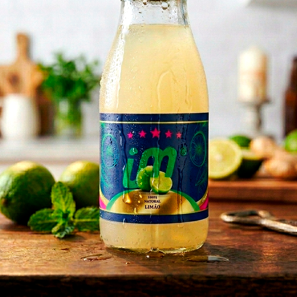 Rótulo para Garrafa de Suco