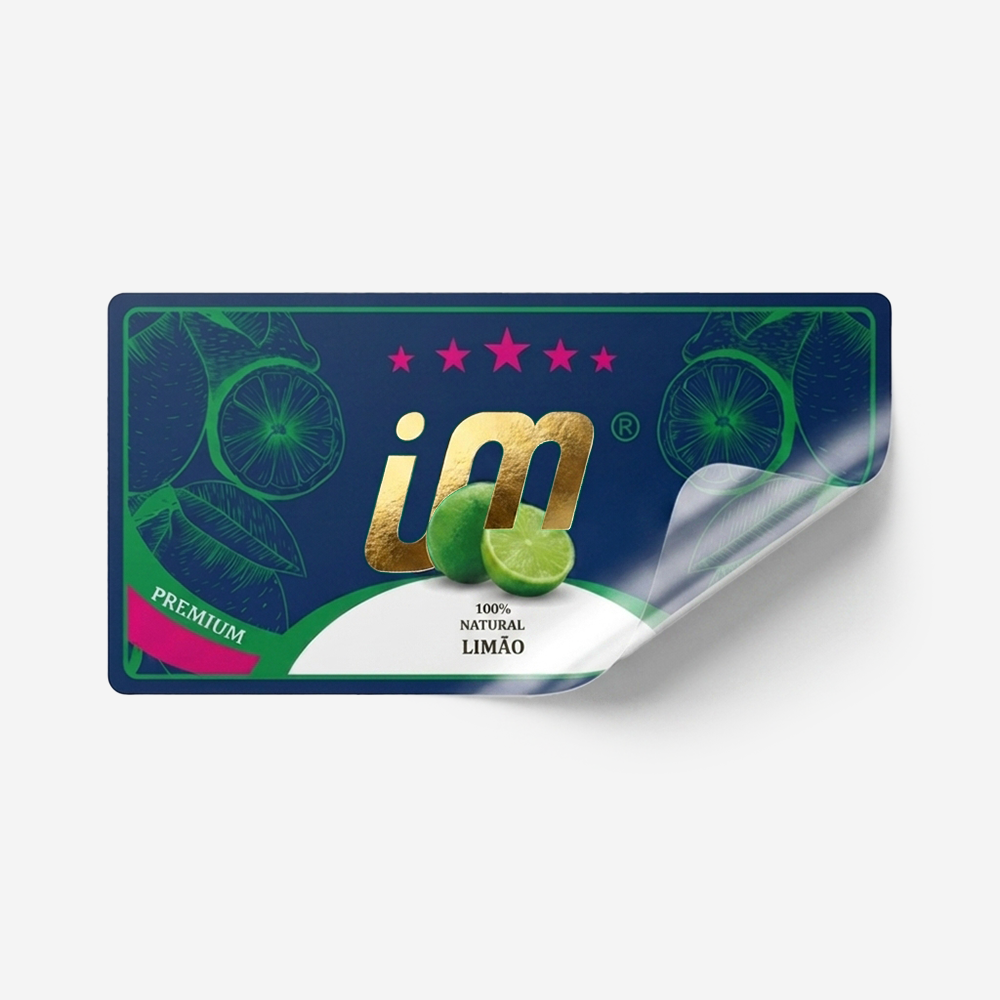 Rótulo para Garrafa de Suco