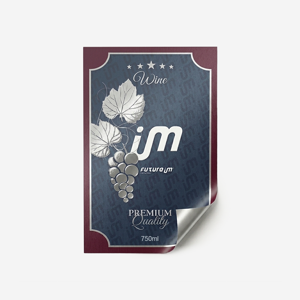 Rótulo para Garrafa de Vinho