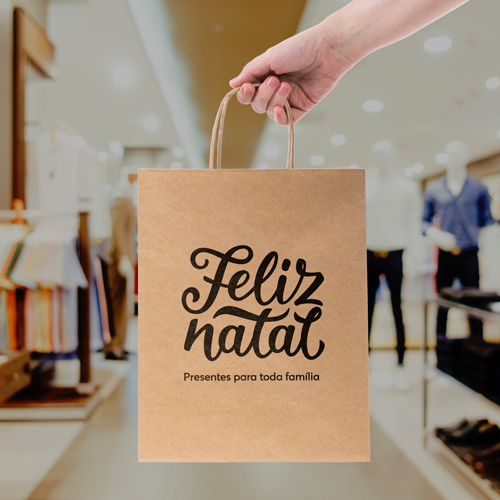 Sacola Vertical em Papel Kraft