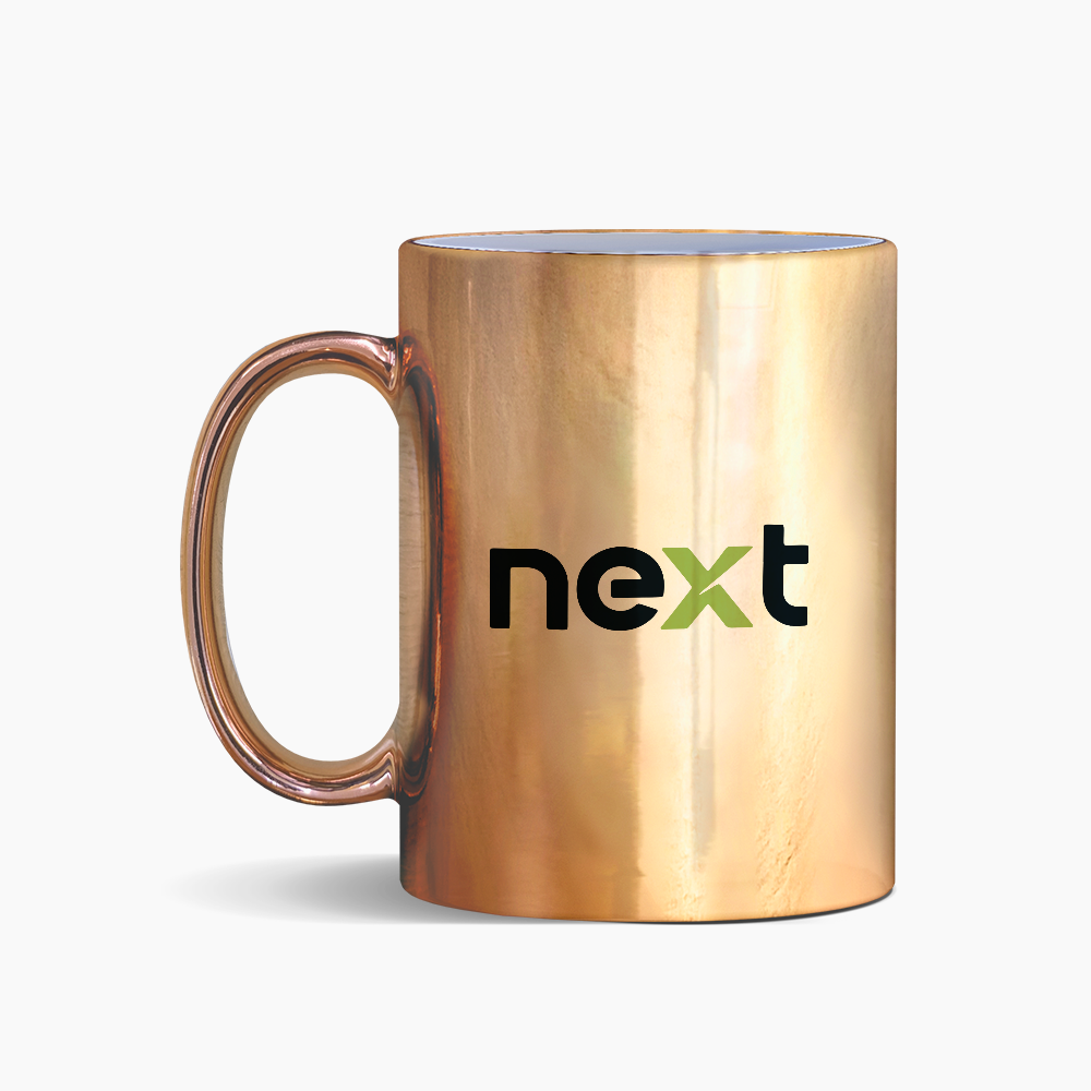 Caneca Cromada Dourado