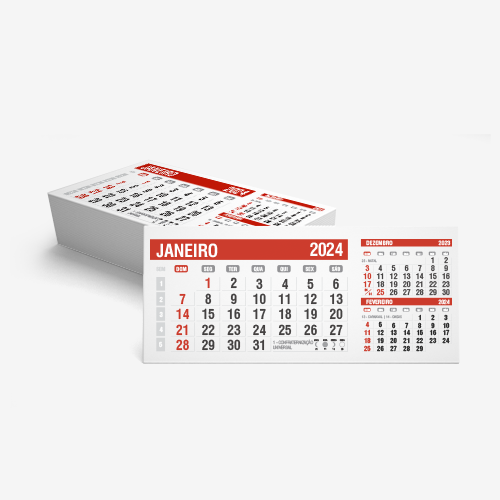 Refil para Calendário de Mesa 2024 Mini