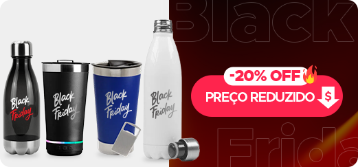 Copos e Garrafas Black Friday