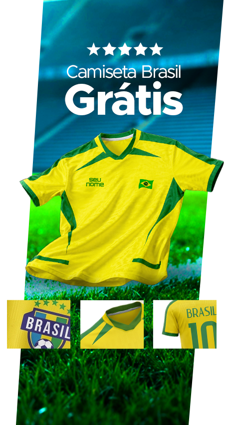 Camiseta Brasil Grátis FuturaIM