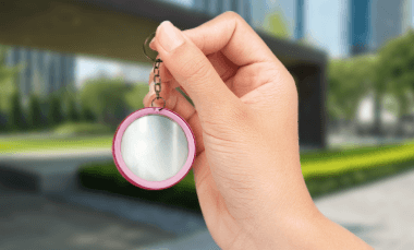 Botton Chaveiro com Espelho