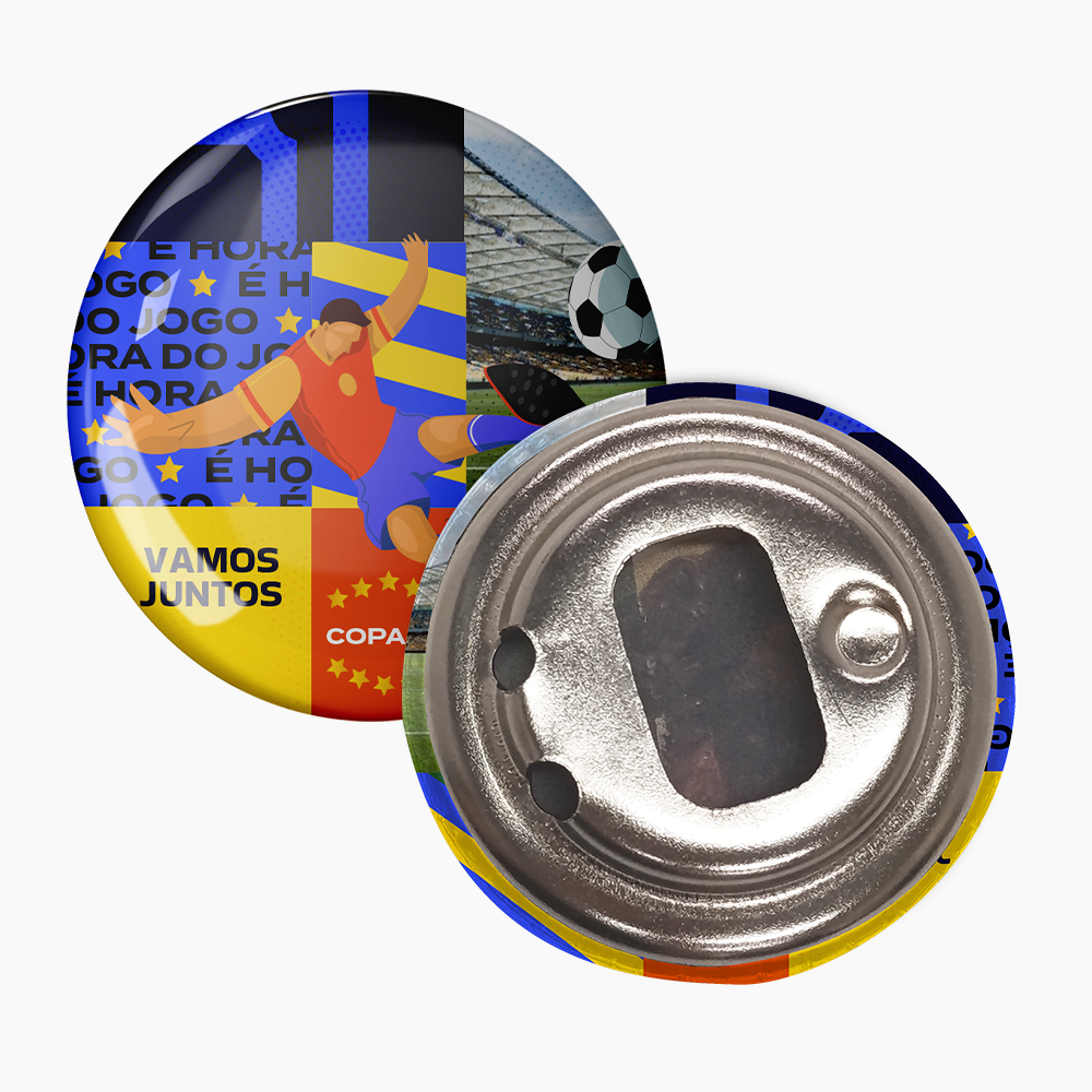 Bottons Personalizados com Abridor de Garrafa