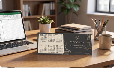 Calendário de Mesa em PVC PS PET Branco Personalizado