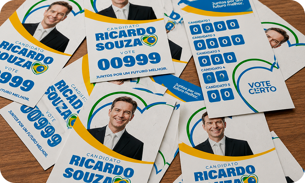 Cartão Colinha Eleições 2026