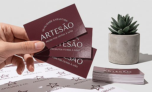 Cartão de Visita Couché Brilho