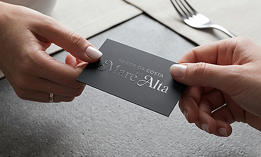 Cartão de visita premium personalizado