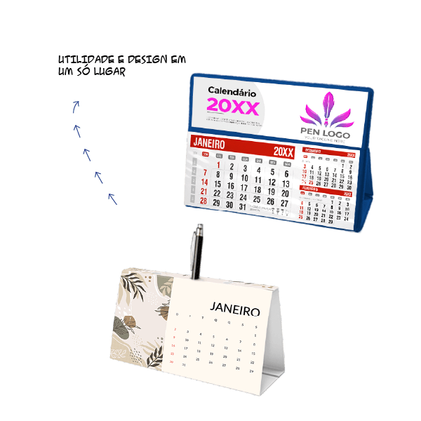 Calendário de mesa