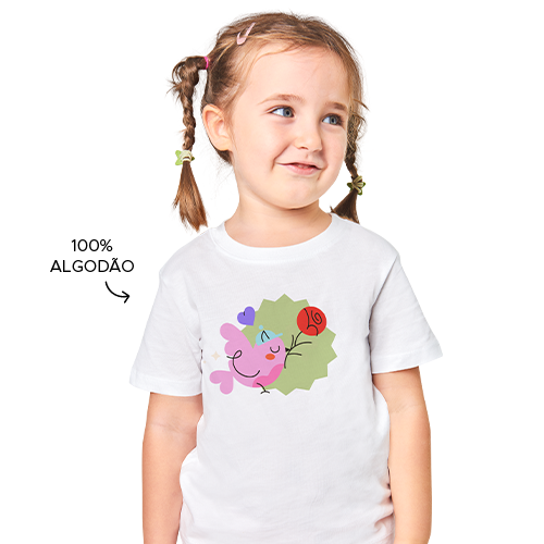 Camiseta Infantil Personalizada com Estampa DTF
