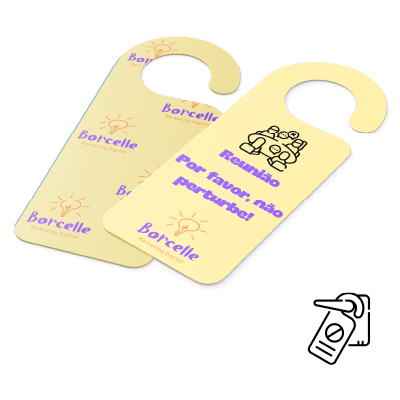 Aviso de porta personalizado para empresas e eventos