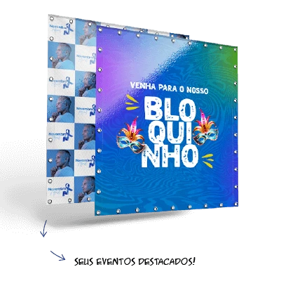 Backdrop em lona brilho frontlight para eventos