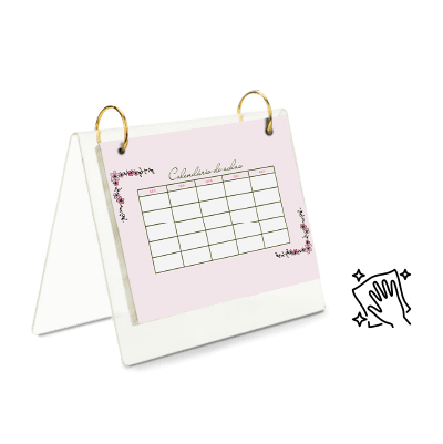 Calendário de Mesa em Acrílico