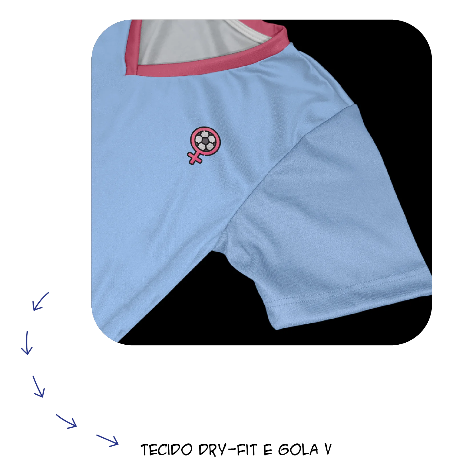 Camisa de futebol feminina Butterfly disponível na FuturaIM