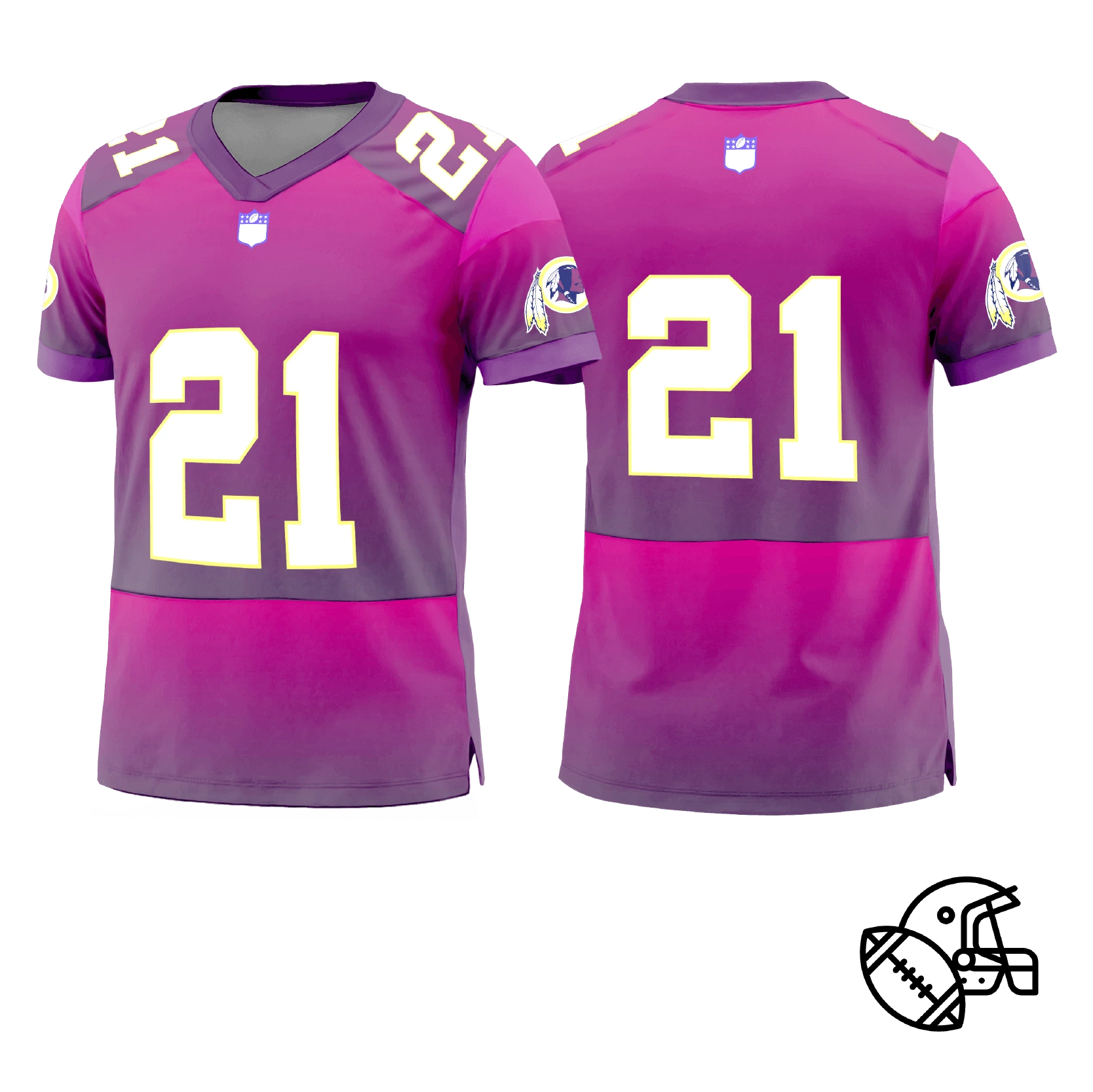 Camisas de futebol americano Titan e Taurus da FuturaIM