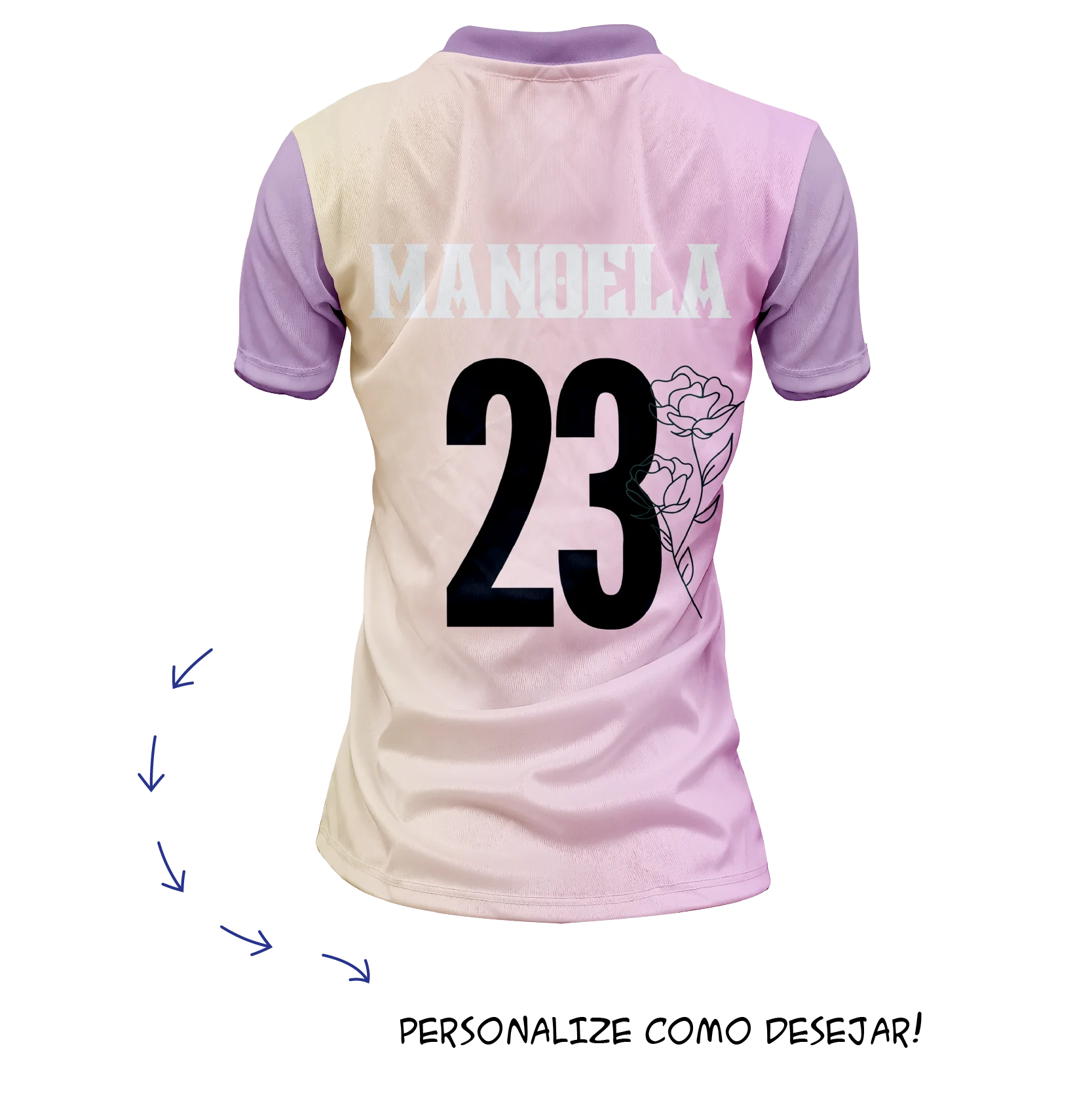 Camisa de futebol feminina Asas disponível na FuturaIM