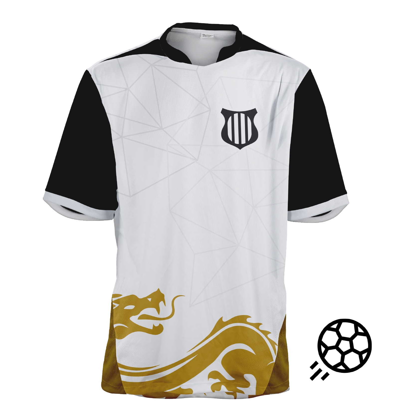 Camisa personalizada de futebol Presas