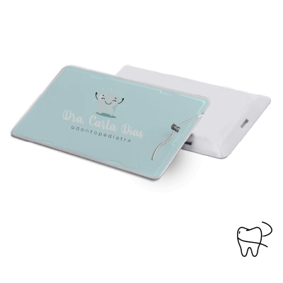 Cartão fio dental personalizado