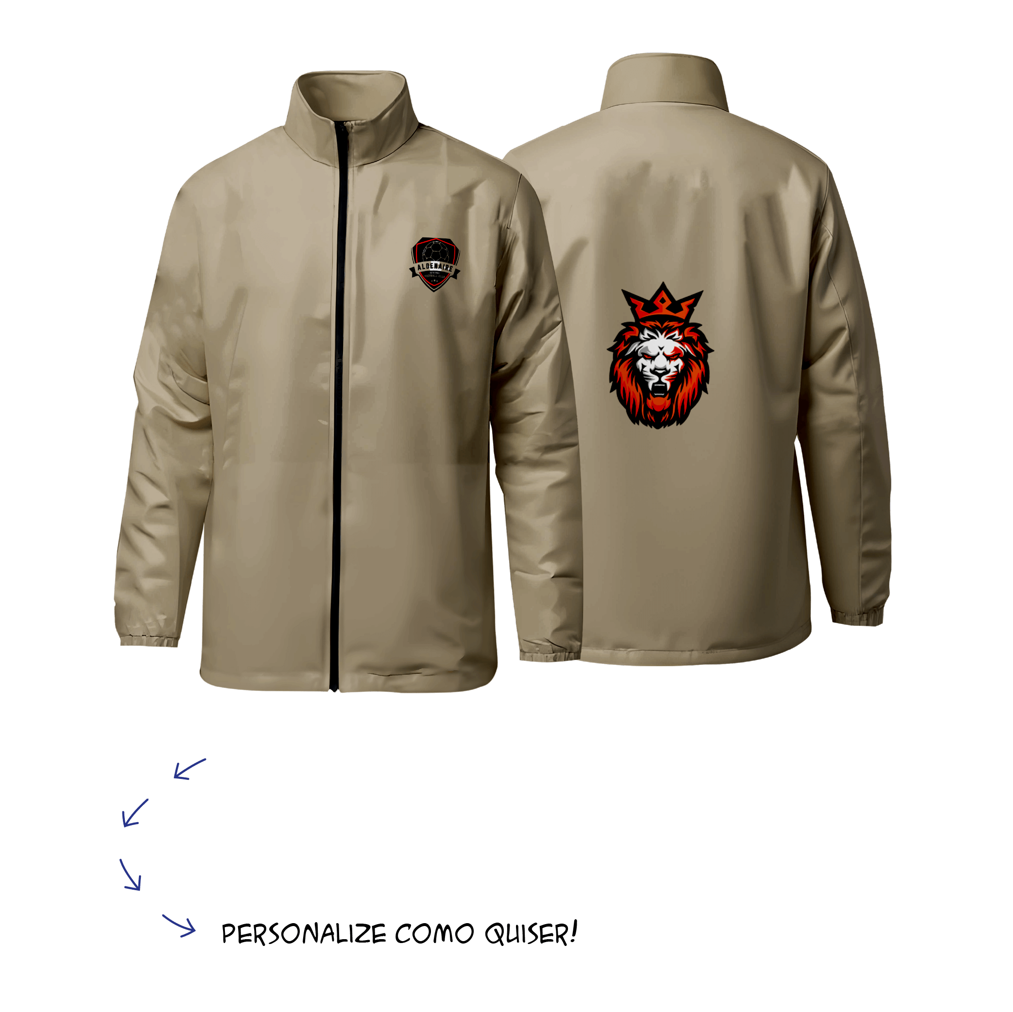 Blusa corta vento personalizada