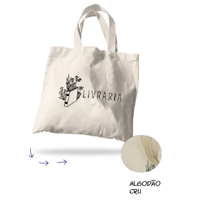 Ecobag de algodão cru