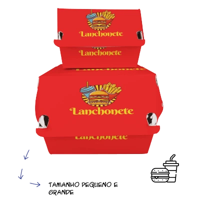 Embalagem para hambúrguer