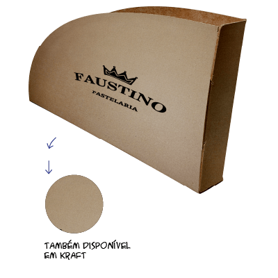 Embalagem personalizada para pastel