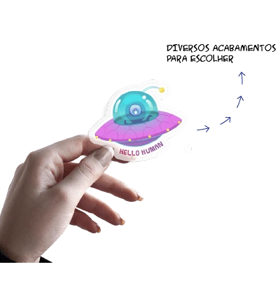 Adesivo sticker personalizado para identidade visual