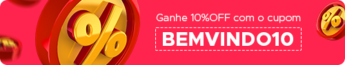 Ganhe 10%OFF com o cupom BEMVINDO10