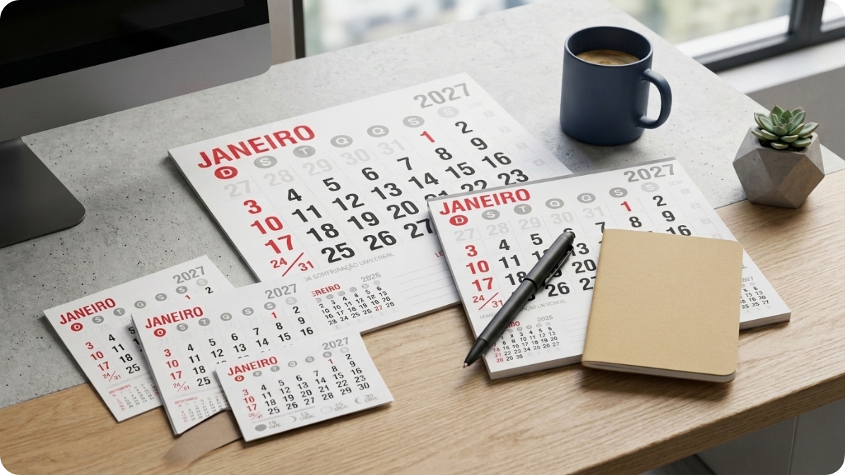 Blocos de Calendário 2027