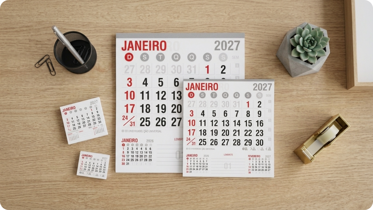 Blocos de Calendário 2027