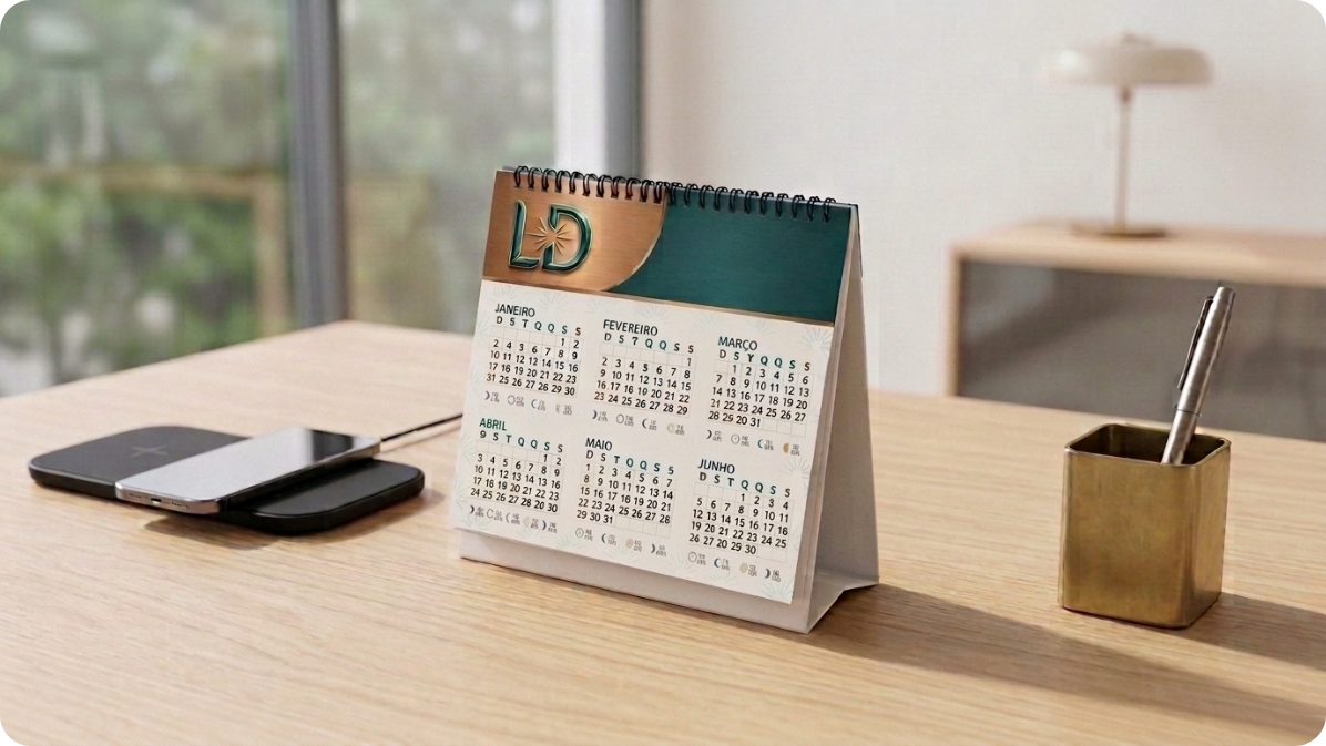 Calendário de Mesa Personalizado