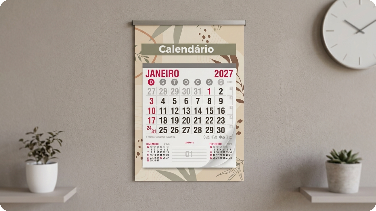Folhinha Comercial Personalizada