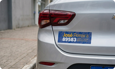Adesivo para-choque para Eleições