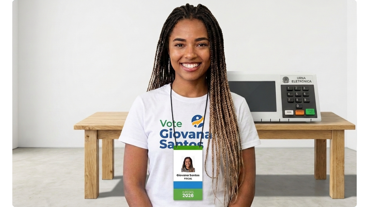 Crachá Personalizado para Eleições