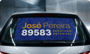 Adesivo Perfurado para Vidro Traseiro
