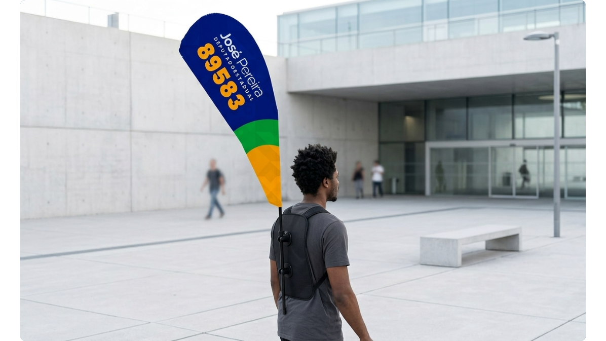Mochila Wind Flag para Campanhas
