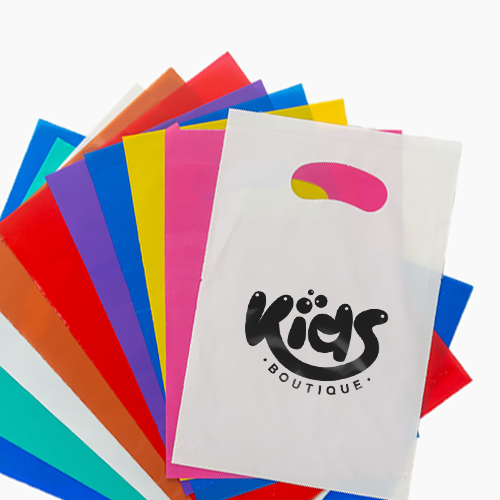 Sacolas com alça vazada