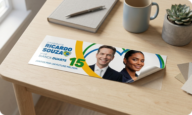 Impressão de adesivos eleitorais