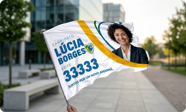 Bandeira para Campanha Política