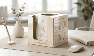 Calendário de Mesa Cubo