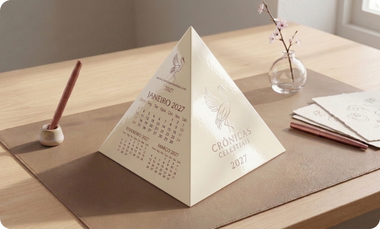 Calendário de Mesa Pirâmide