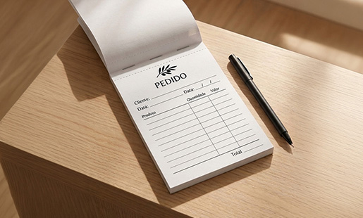 Talão de Pedido Personalizado
