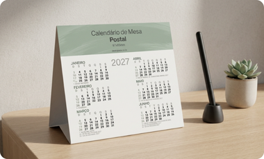 Calendário de Mesa Postal