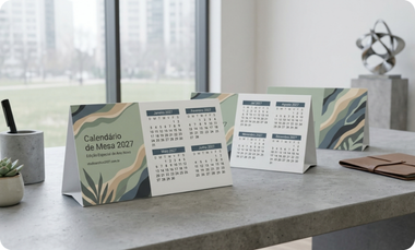 Calendário de Mesa Simples