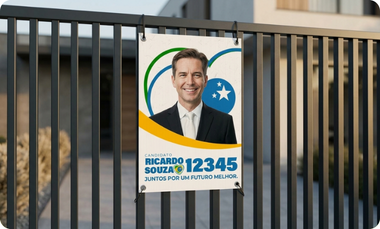 Impressão de placas eleitorais