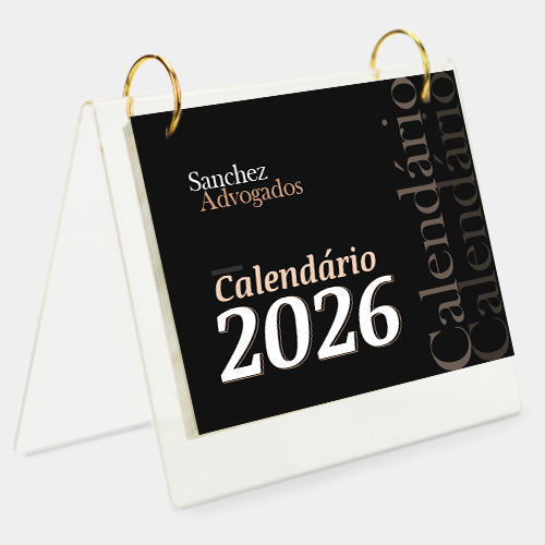 Calendário Acrílico para advocacia
