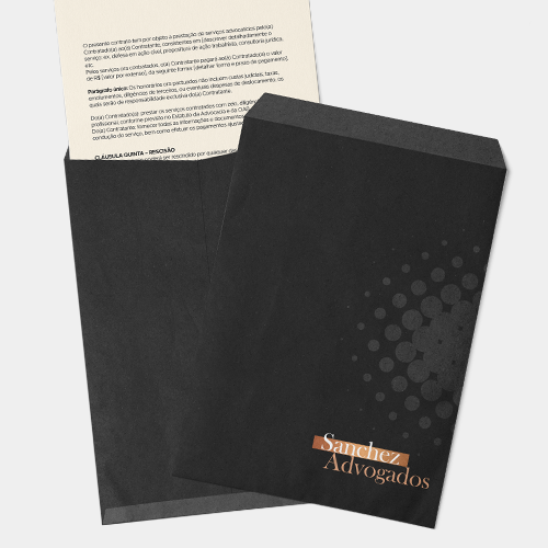 Envelope Saco para advogados